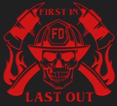 Firefighter First In Last Out SVG