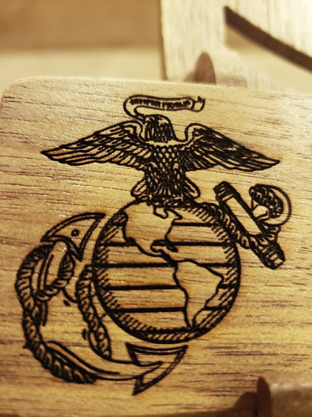 USMC Desk Rank and Nameplate Holder