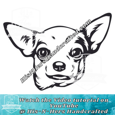 Chihuahua with Long Hair SVG