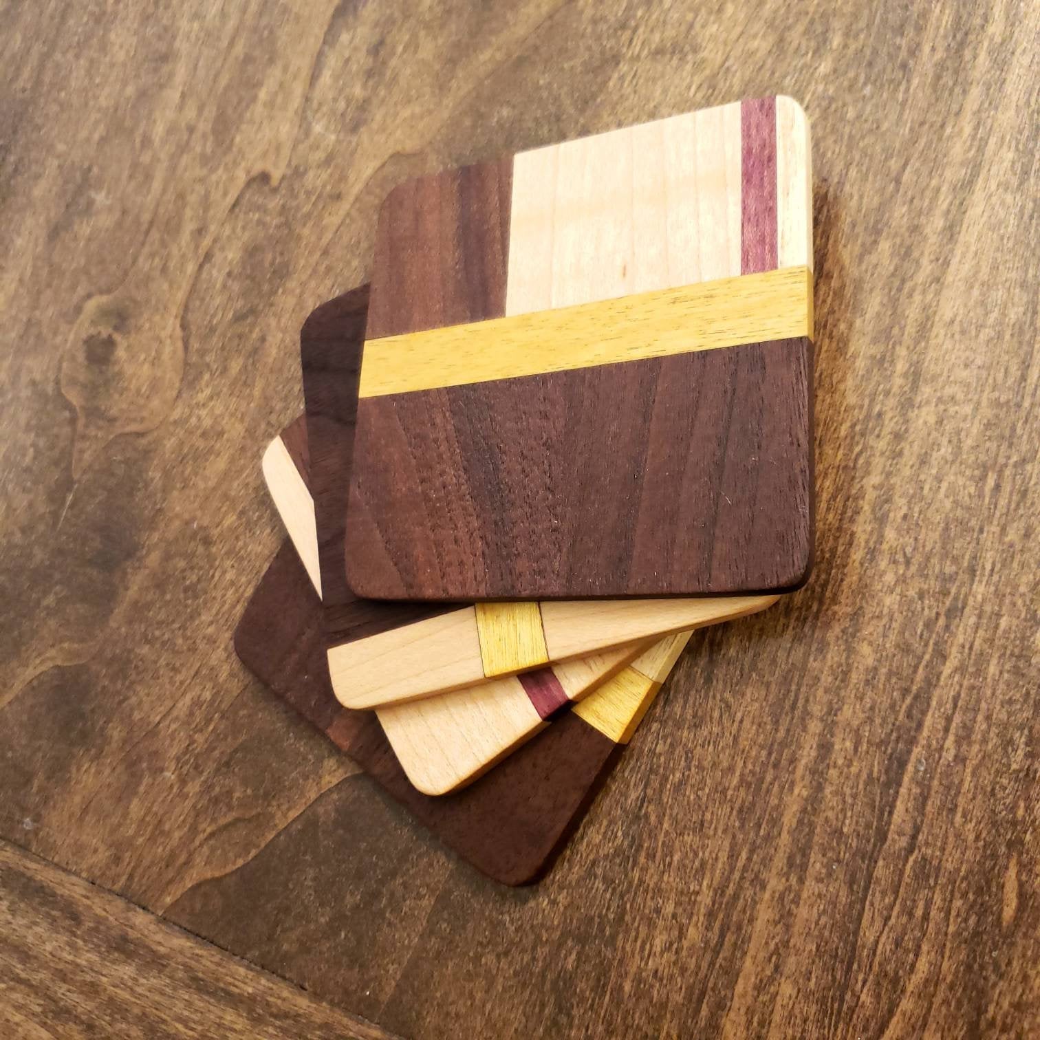 Coaster Set - Exotic Hardwoods