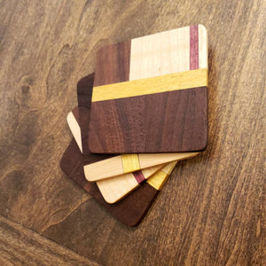 Coaster Set - Exotic Hardwoods